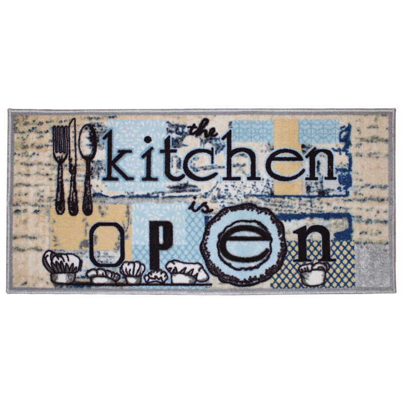 Tapis de cuisine ouvert, Rectangle 1 pi 8 po x 3 pi 4 po