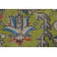 Tapis vert géométrique 7x9