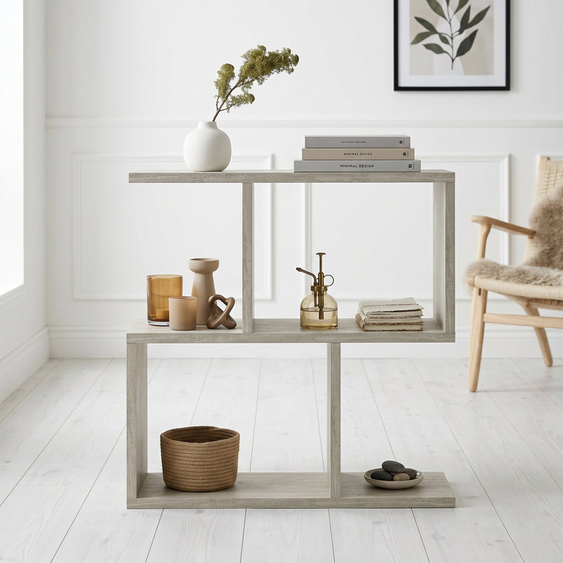 Table basse l 23,6 po x H 23,6 po x P 7,9 po Geometric Step