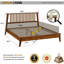 Base de lit plateforme en bois massif de qualité supérieure avec tête de lit Kaylin - capacité de 800 lb, sans sommier, convient à tous les matelas-393372346-393372348
