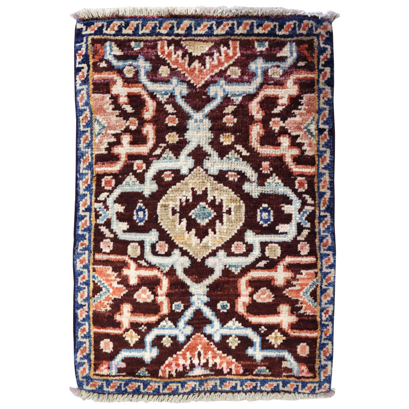 Afghan One-of-a-Kind 1'4" X 2' Area Rug