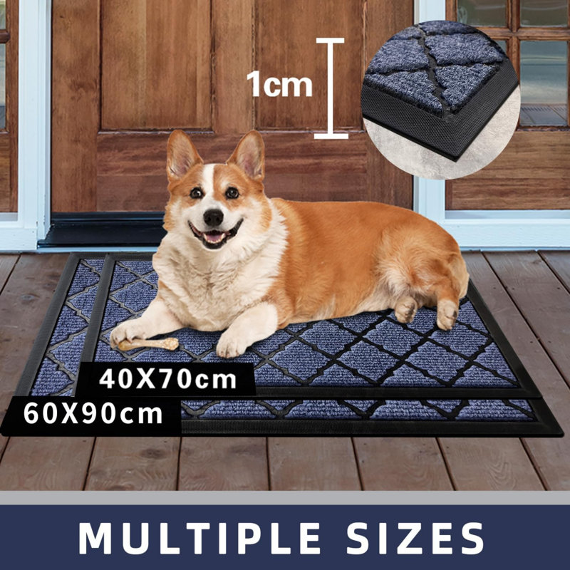 Non-Slip Geometric Doormat