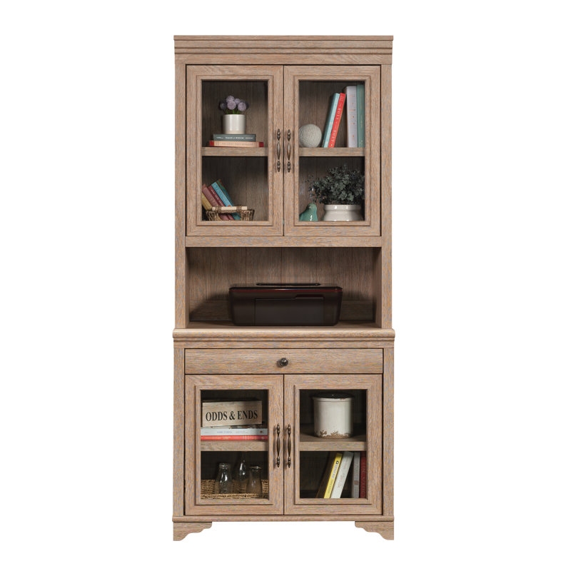 Library Hutch, Brown finish