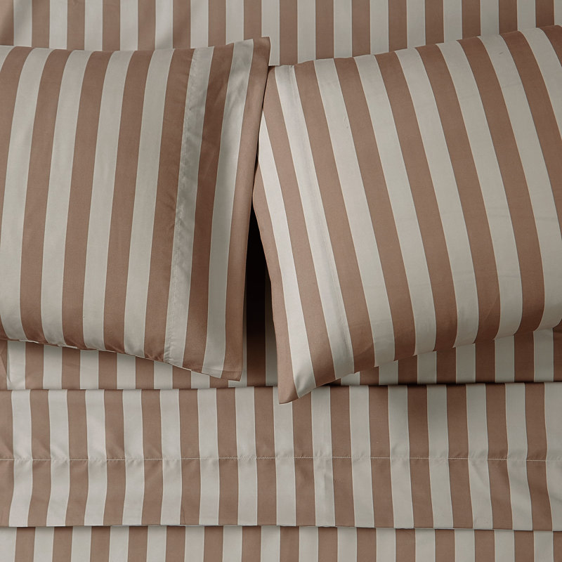 Truly Soft Weston Stripe Sheet Sets, Brown, Queen Sheet Set with 2 Pillowcases