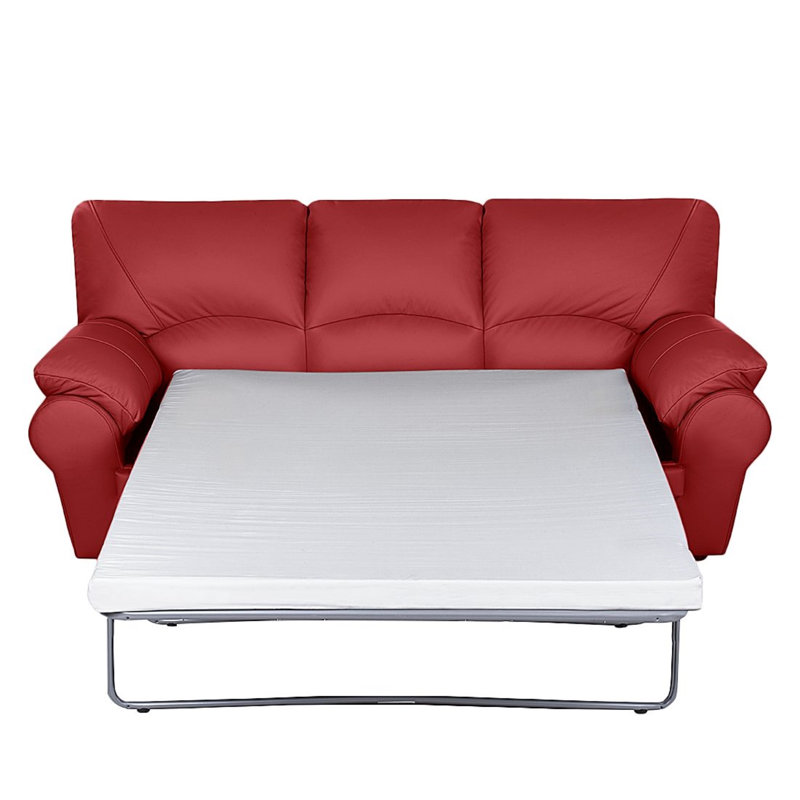 Heppman 3 Seater Sofa Bed, Red