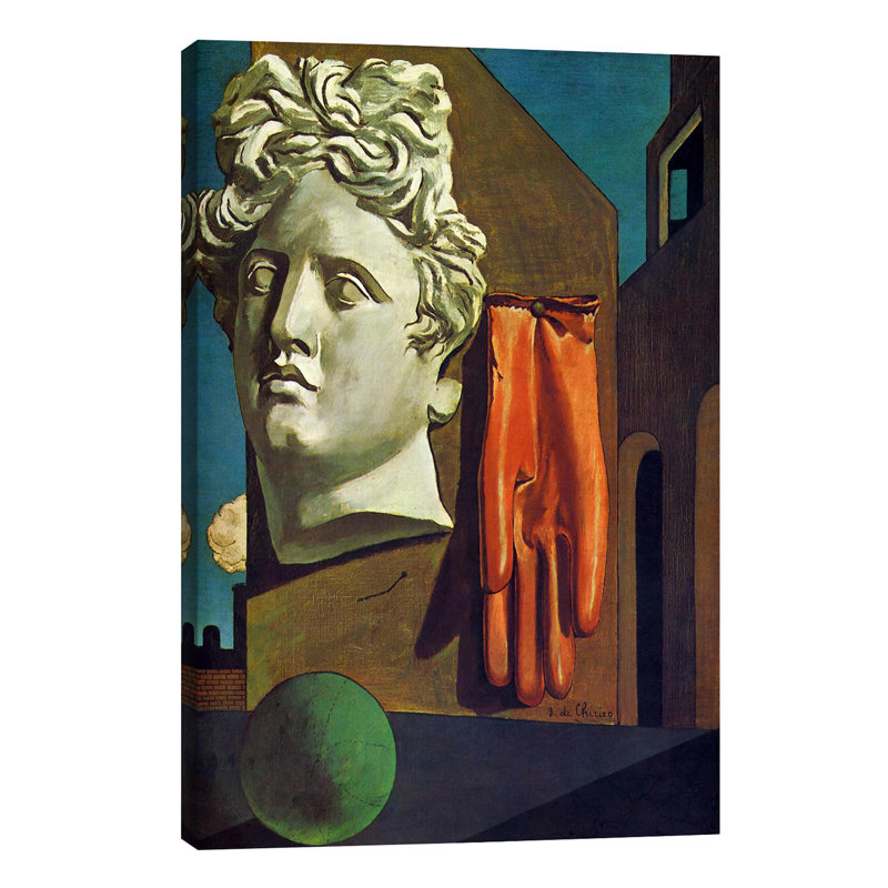 The Song Of Love by Giorgio De Chirico - Wrapped Canvas Painting, 101.6 cm H x 66.04 cm W x 3.175 cm D