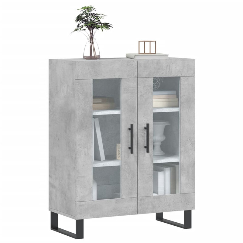 Neoga Display Cabinet, Concrete Grey