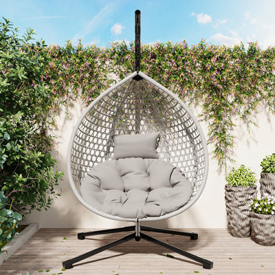 Chaise suspendue pour différents endroits - support en fer, PE, confort réglable à plusieurs espaces