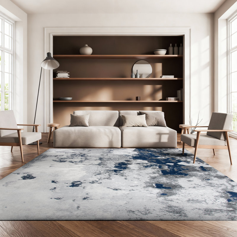 Tapis abstrait Brittain Performance, Rectangle 8 pi x 10 pi