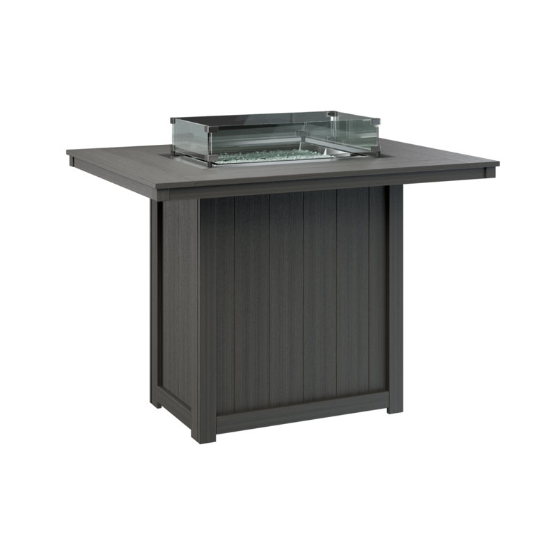 Foyer de table rectangulaire Thomas, Gris côtier