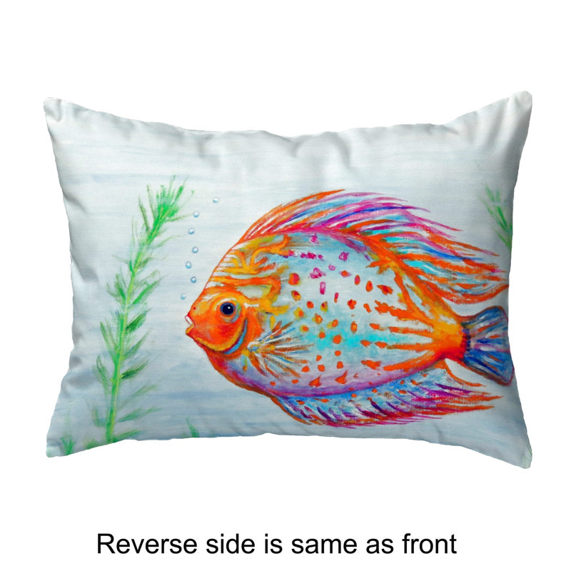 Outdoor Reversible Throw Pillow, 11" x 14"