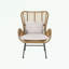 Ensemble de 2 chaises de patio en osier avec coussins-1109160496