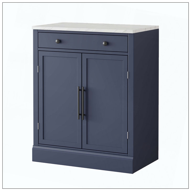 Buffet autoportant avec huche, grande armoire de rangement pour bar à café avec 6 tiroirs, 5 armoires avec tablettes réglables, panneau perforé, porte-serviettes, prise de courant