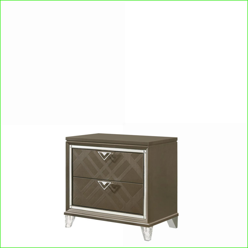 Table de chevet 2 tiroirs Skylar