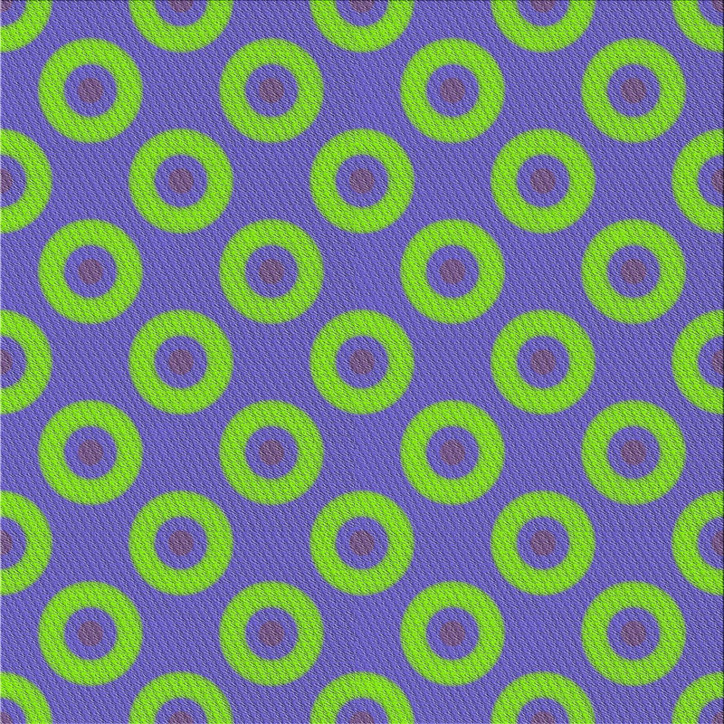 Tapis vert/mauve à motifs Hollister, Carré 3 pi