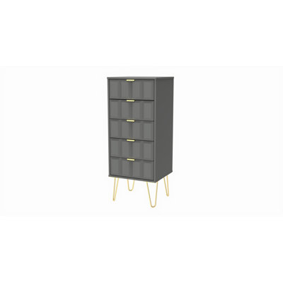 Fully Assembled Maufrais 5 Drawer 45Cm W
