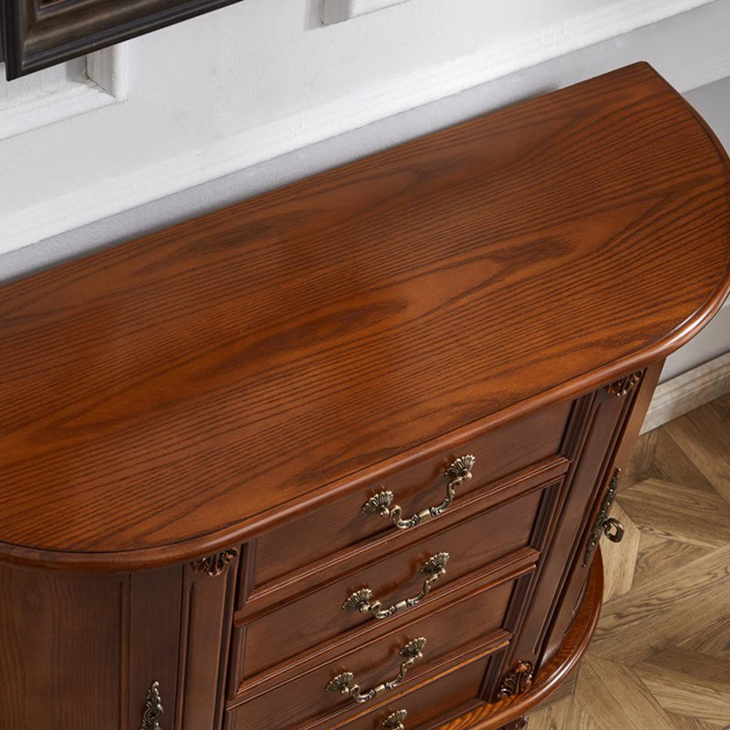 Armoire d'entrée en bois massif American Country, H 35 po x l 31,5 po x P 13,8 po