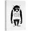 «Banksy Monkey Laugh Now», impression sur graffiti et art de rue, Pop Art moderne urbain multicolore sur toile-97558645-97558650