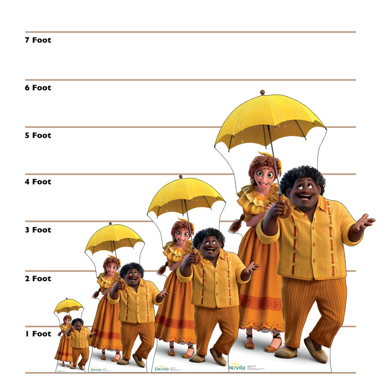 68'' Yellow and Orange Disney Encanto Cardboard Standup