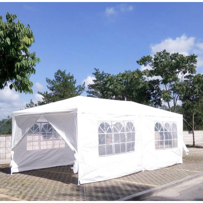 Pavillon de jardin 10 pi x 20 pi avec 6 parois latérales amovibles