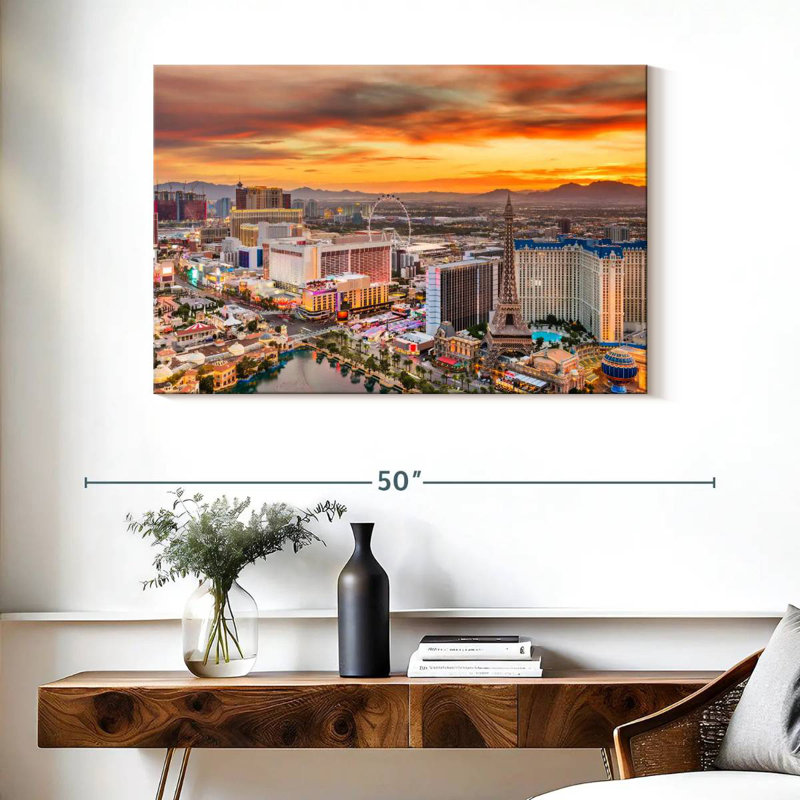 Horizon de Sir Vegas à Las Vegas, H 26 po x l 39 po