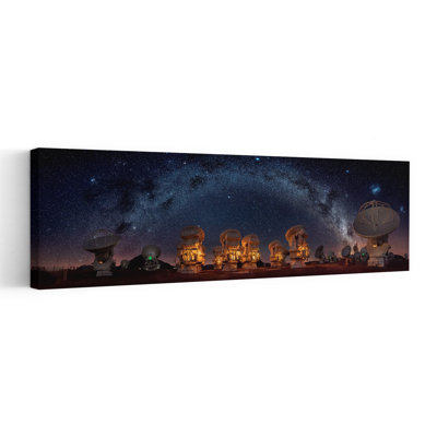 Milky Way Telescopes by Hernan Calderon Velasco - Wrapped Canvas Panoramic Print