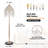 63"H Gold Crystal Floor Lamp Modern Crystals Standing Lamps Style A