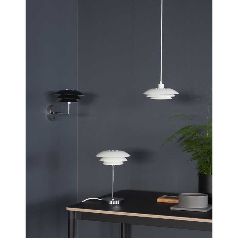 1 - Light Geometric Pendant, White