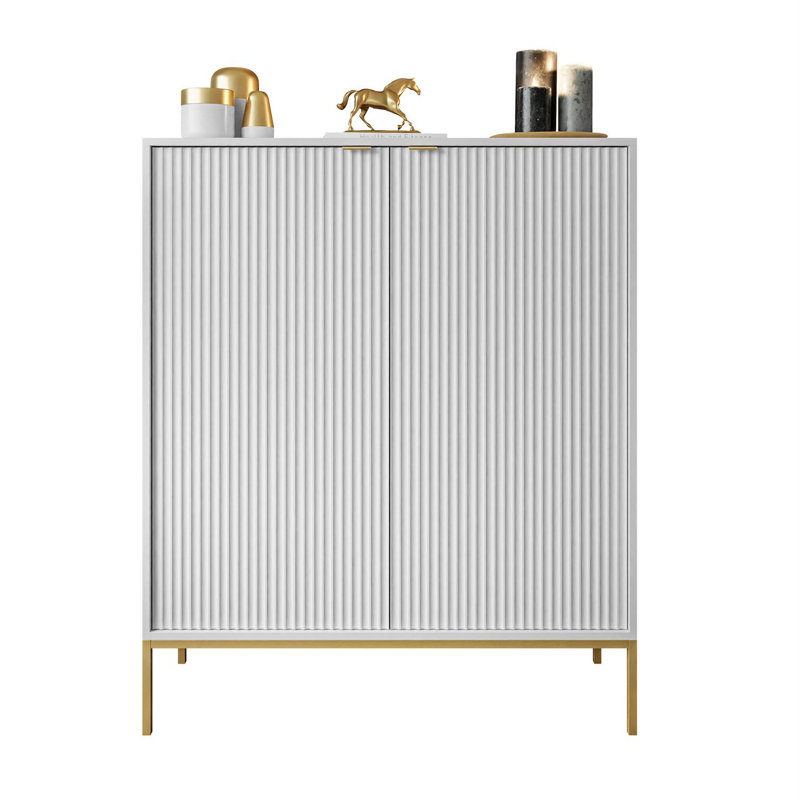 Amala 104cm W Chest of Drawers, White