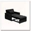 Fauteuil club en velours d'appoint convertible-1824355631