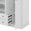 Armoire-penderie à 3 portes avec tiroirs et tablettes à niveaux multiples Markella