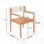 Chaises de salle à manger d'extérieur en bois massif-114326501