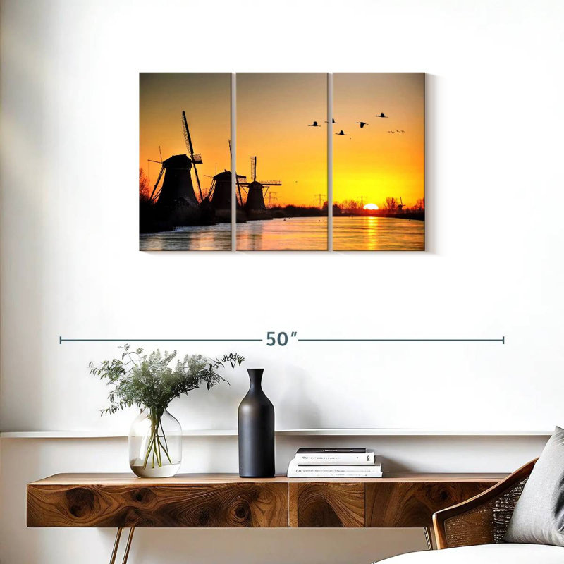 Alvord Sunrise Windmills, H 20 po x l 33 po