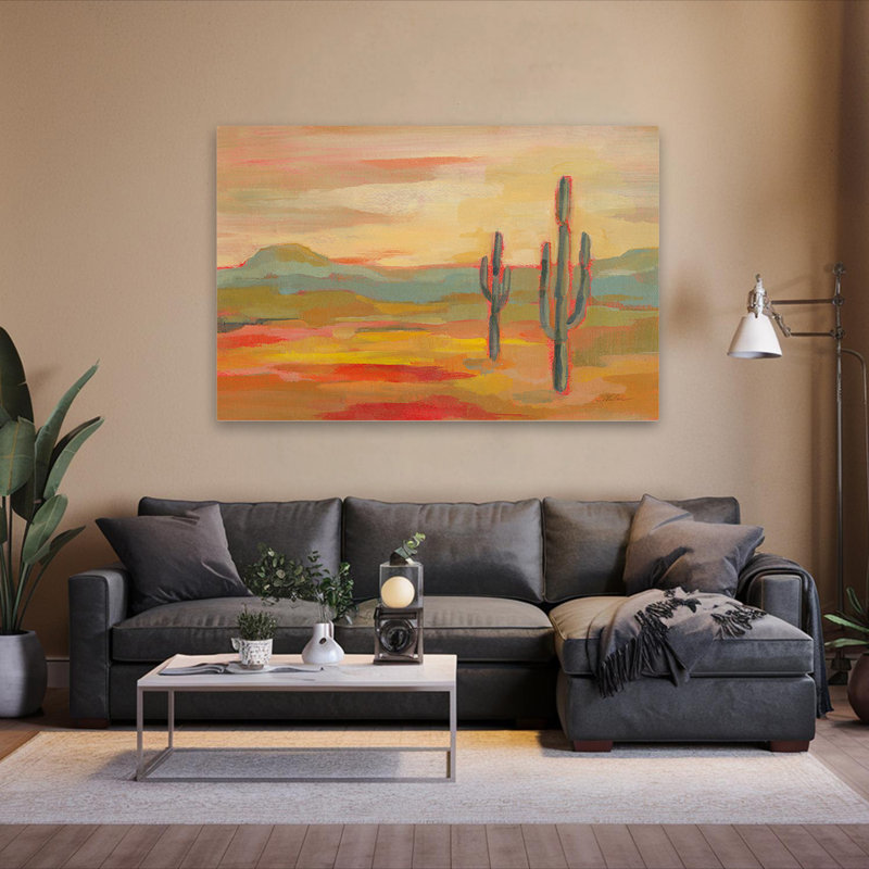 Cactus - désert Saguaro, H 40 po x l 60 po