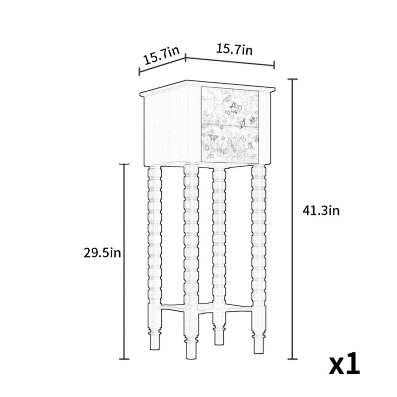 Armoire décorative simple et pratique de style français