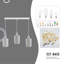 Adelinda 3 - Light White Kitchen Island Pendant