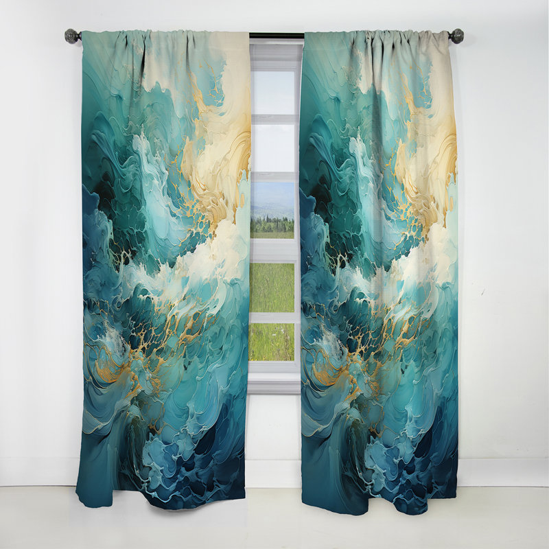 Rideau occultant Haeli - Modern Waves, L 52 po x L 95 po