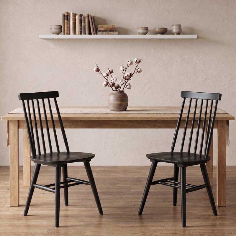 Chaises de salle à manger Alvie, Noir