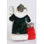 Lighted Sparkling Emerald Santa