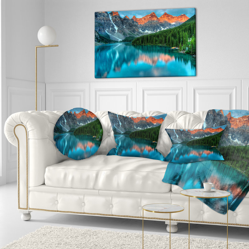 Coussin décoratif Moraine Lake Sunrise