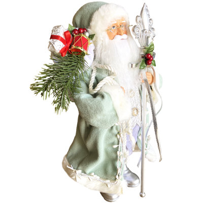 Père Noël sauge et argent 15 po