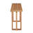59.05Inch MDF Console Table Narrow Entryway Table For Hallway, Behind The Couch, Living Room, Foyer, Easy Assembly, OAK