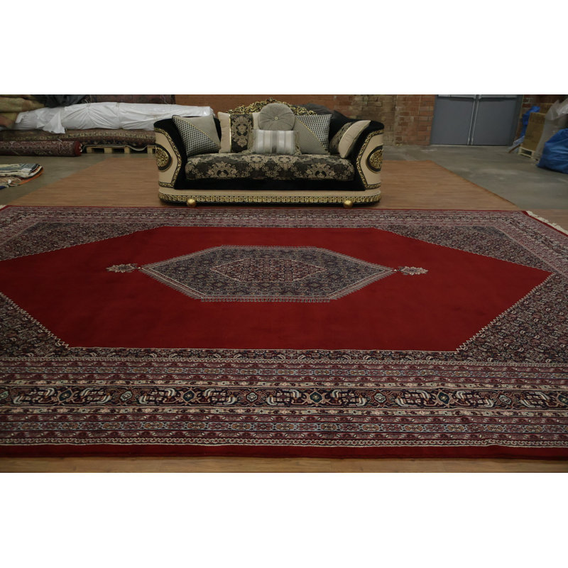 Grand tapis traditionnel oriental 12 x 18