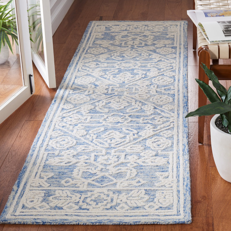 Pezanetti Hand Tufted Wool And Cotton With Latex Southwestern Rug, Round 6'