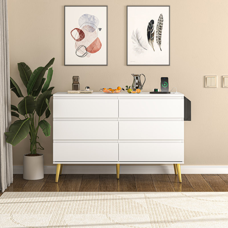 Commode double 6 tiroirs Xhelil