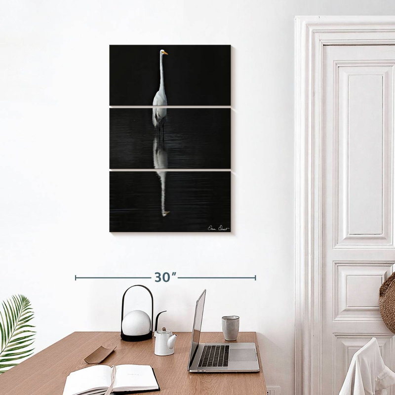 Brampt Elegant Egret I, 32" H x 20" W