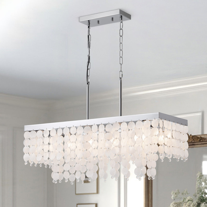 Lustre 6 lumières Adeboye, Chrome chrome