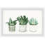 Green Patterned Pots by Parvez Taj - Single Picture Frame Painting-38598695
