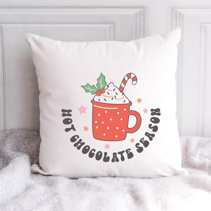 Coussin en polyester ChristmasCuteQuotes-06, 20 po x 20 po