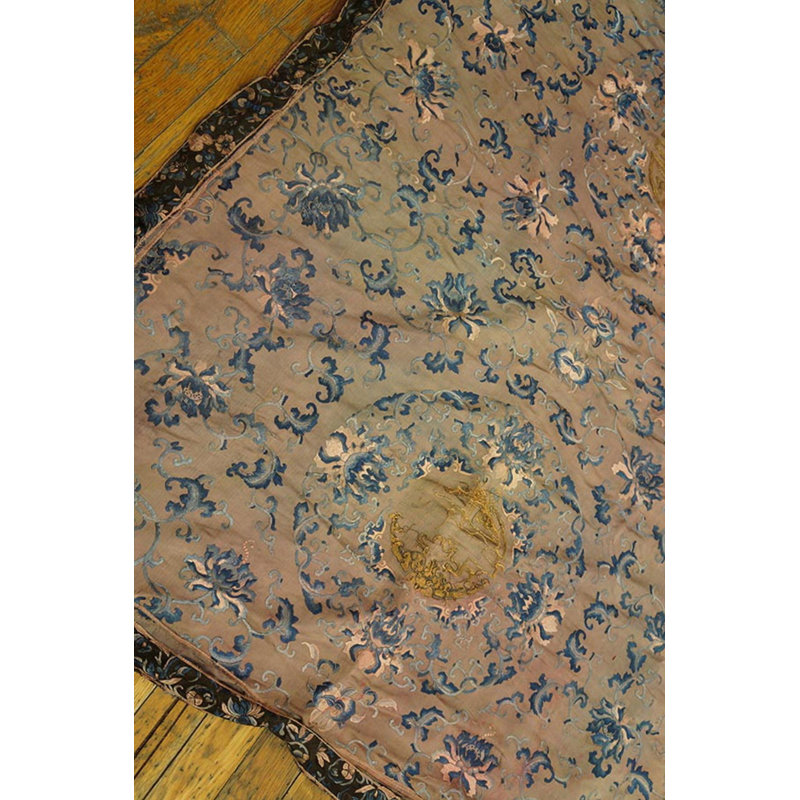 Antique Chinese Floral Textile Art